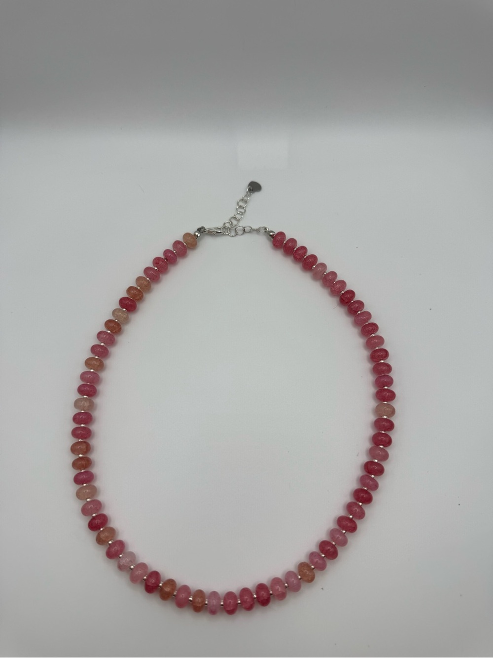 Pink Handmade Beaded Necklace